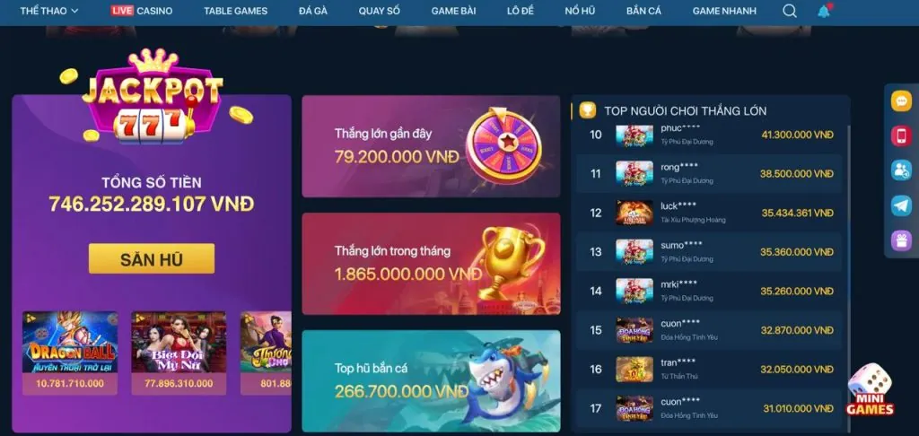 Hoàn Trả Hàng Tuần cho game quay hũ